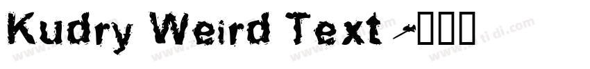 Kudry Weird Text字体转换